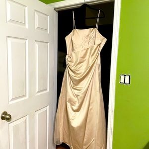 Champaign floor length gown